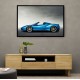 Ferrari 488 Spider in Blue 3 Wall Art