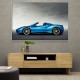 Ferrari 488 Spider in Blue 3 Wall Art