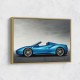 Ferrari 488 Spider in Blue 3 Wall Art