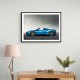 Ferrari 488 Spider in Blue 3 Wall Art