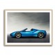 Ferrari 488 Spider in Blue 3 Wall Art