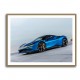 Ferrari SF90 Stradale Blue Wall Art