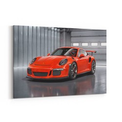 Porsche 911 GT3 Orange Wall Art