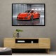 Porsche 911 GT3 Orange Wall Art