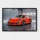 Porsche 911 GT3 Orange Wall Art