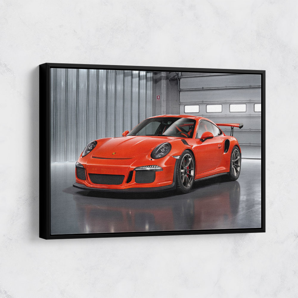Porsche 911 GT3 Orange Wall Art