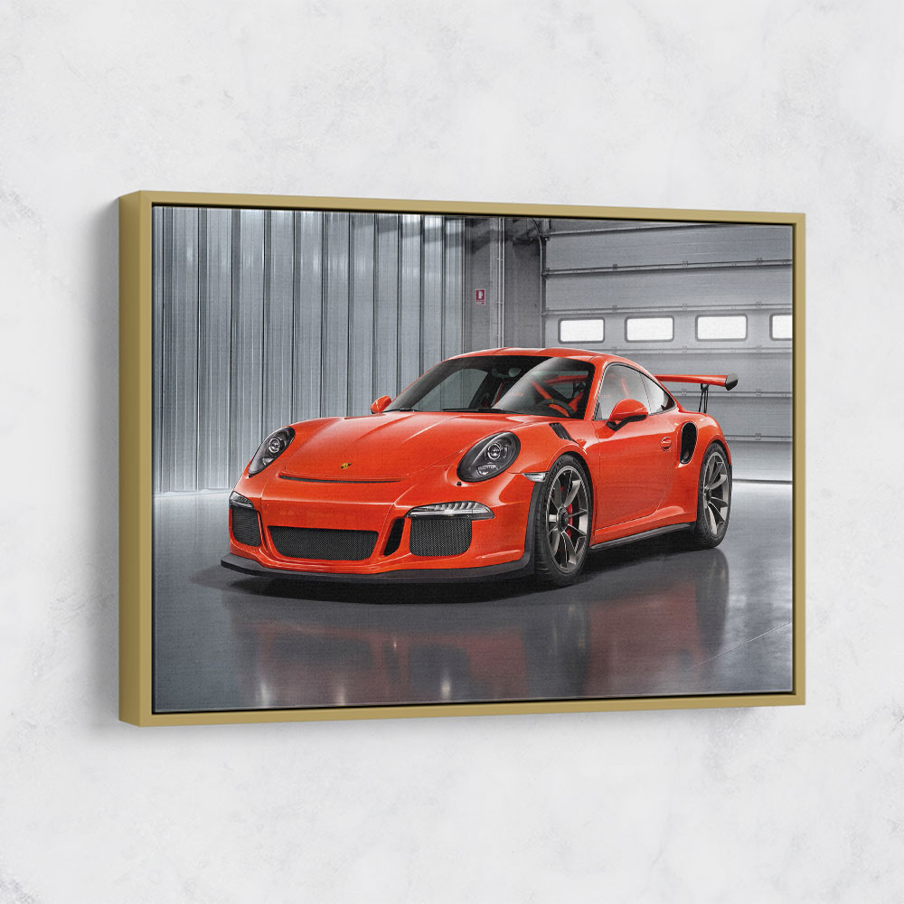 Porsche 911 GT3 Orange Wall Art