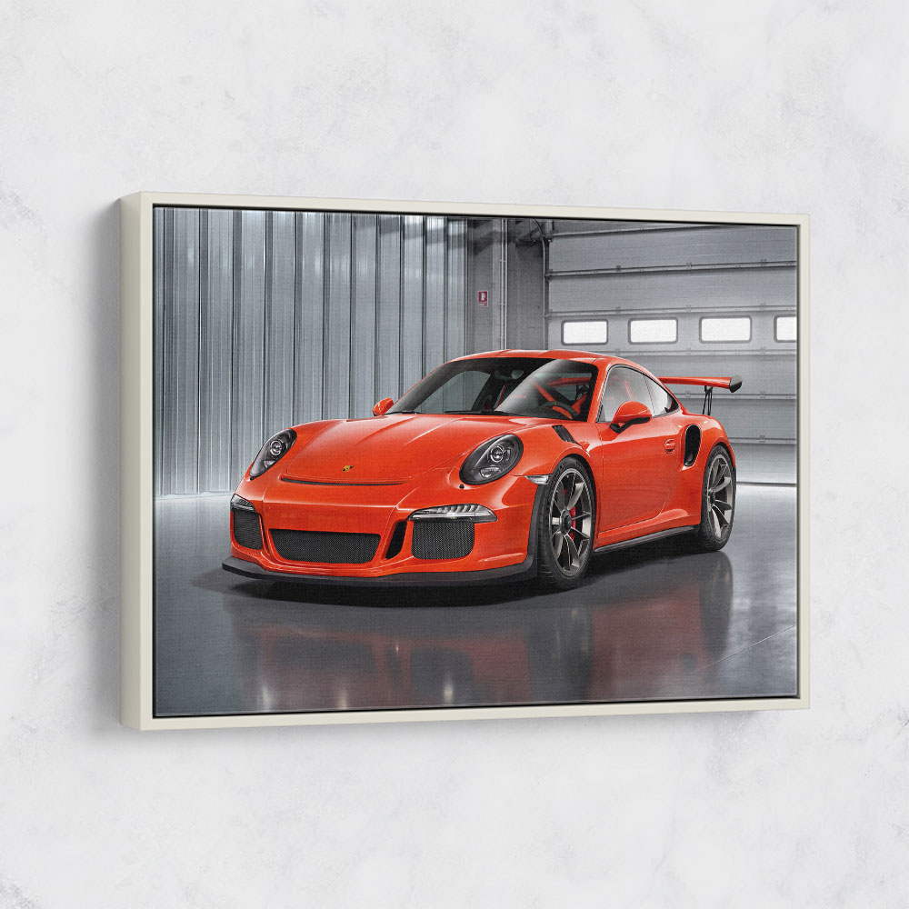 Porsche 911 GT3 Orange Wall Art