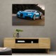 Bugatti Chiron Blue Wall Art