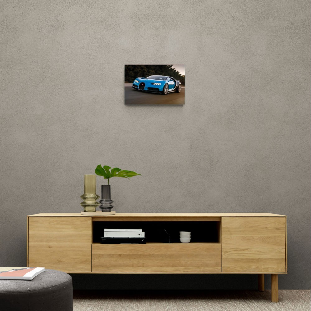 Bugatti Chiron Blue Wall Art Bugatti Chiron Blue Wall Art