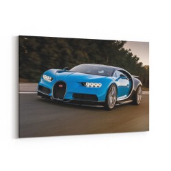 Bugatti Chiron Blue Wall Art
