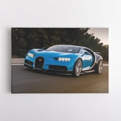 Bugatti Chiron Blue Wall Art