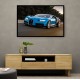 Bugatti Chiron Blue Wall Art