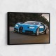 Bugatti Chiron Blue Wall Art