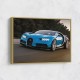 Bugatti Chiron Blue Wall Art