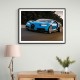 Bugatti Chiron Blue Wall Art