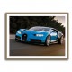 Bugatti Chiron Blue Wall Art