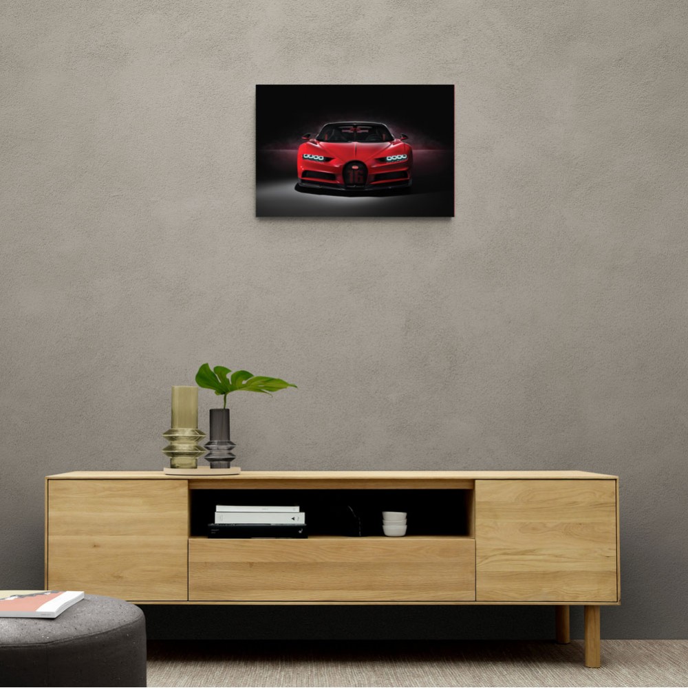 Bugatti Chiron Red Wall Art