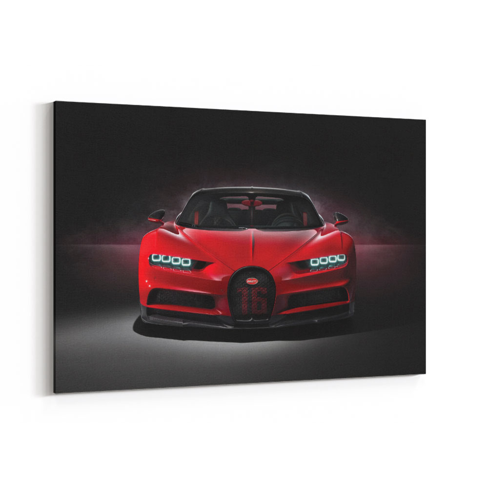 Bugatti Chiron Red Wall Art