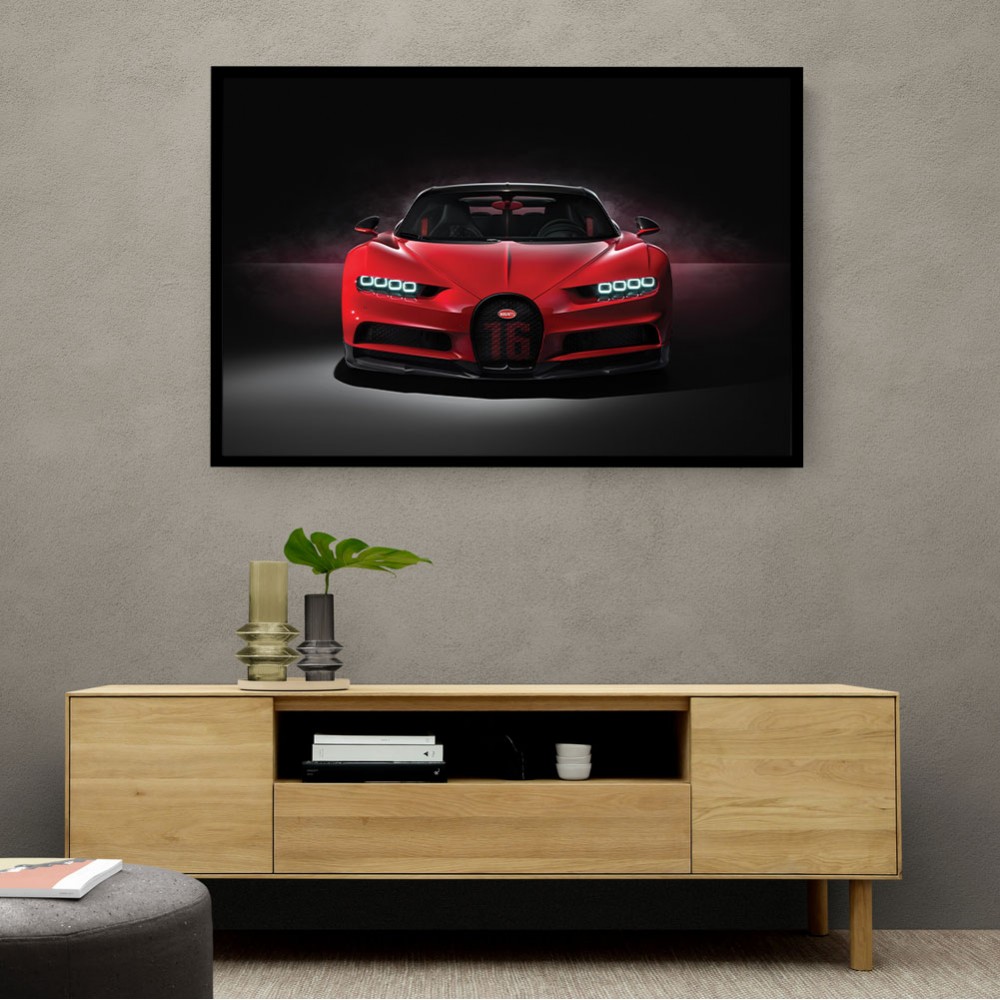 Bugatti Chiron Red Wall Art