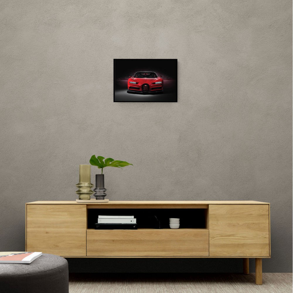 Bugatti Chiron Red Wall Art