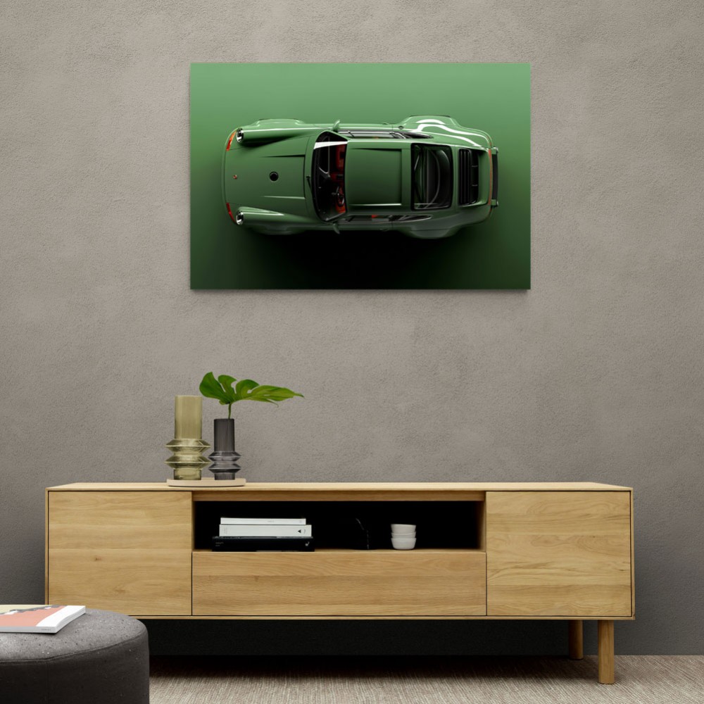 Porsche 911 Carrera Green Wall Art