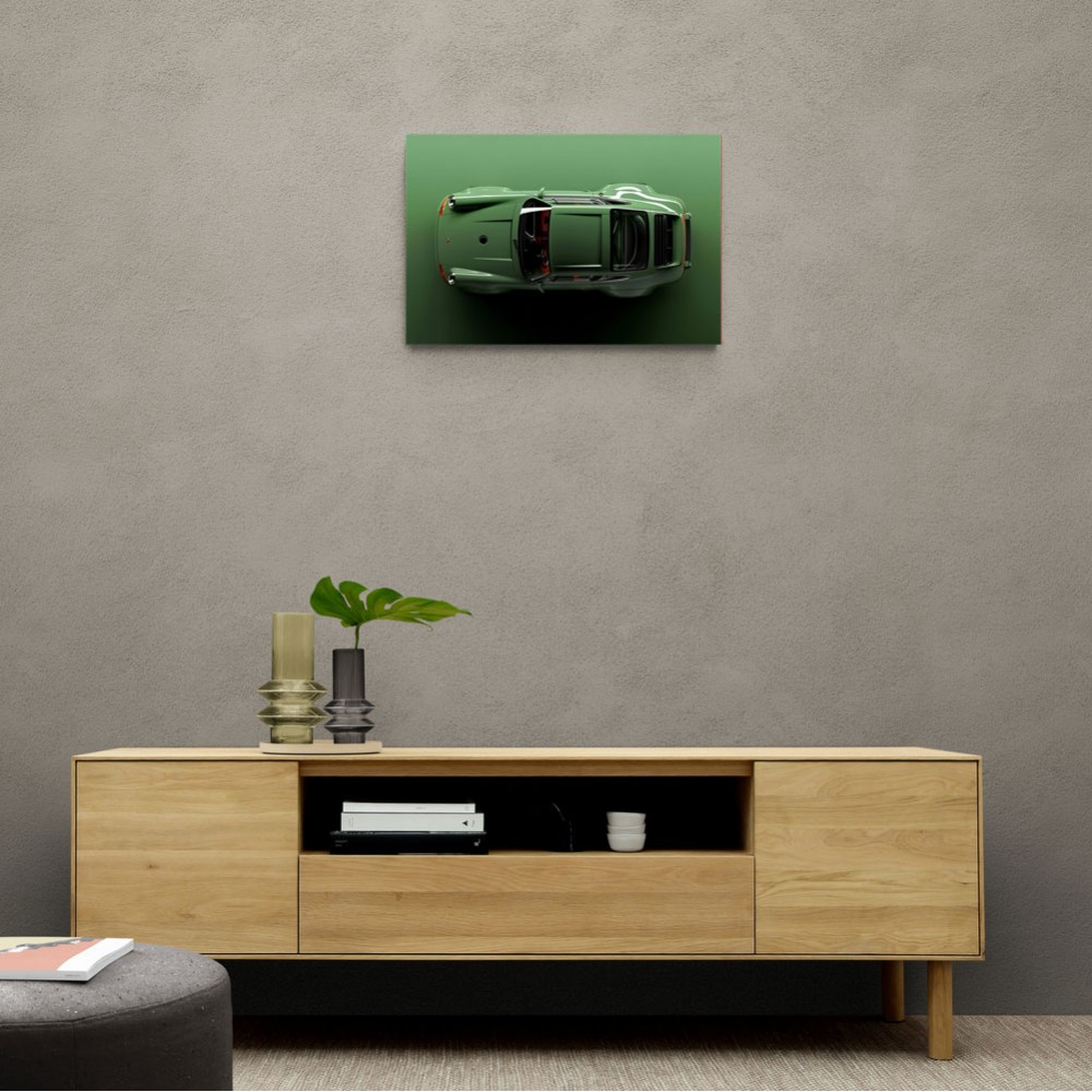 Porsche 911 Carrera Green Wall Art