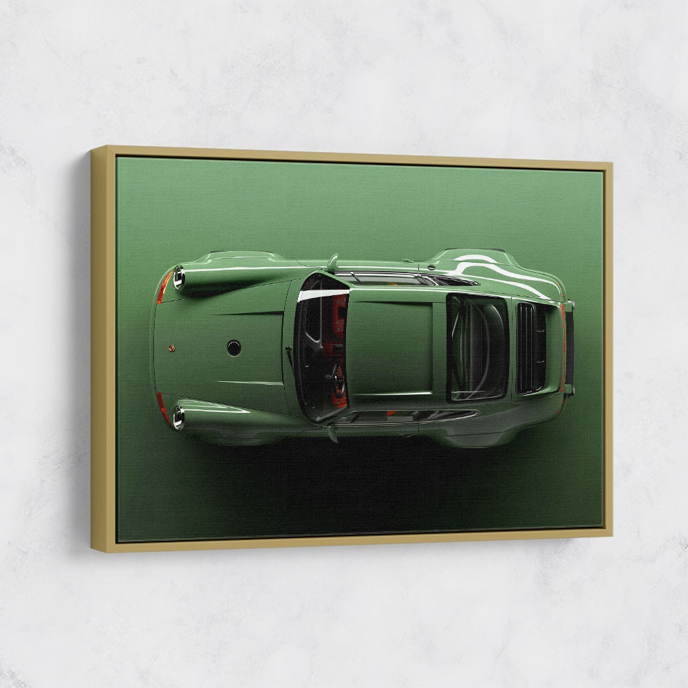 Porsche 911 Carrera Green Wall Art