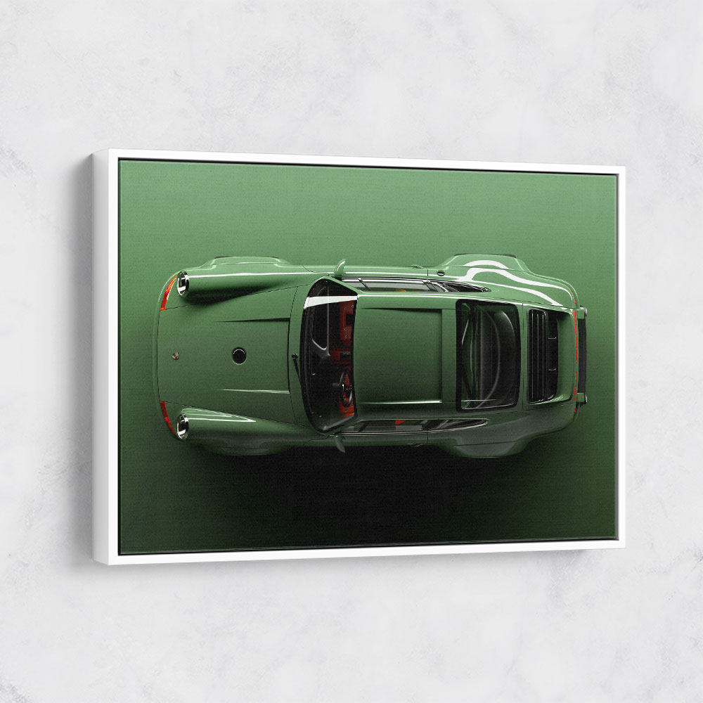 Porsche 911 Carrera Green Wall Art