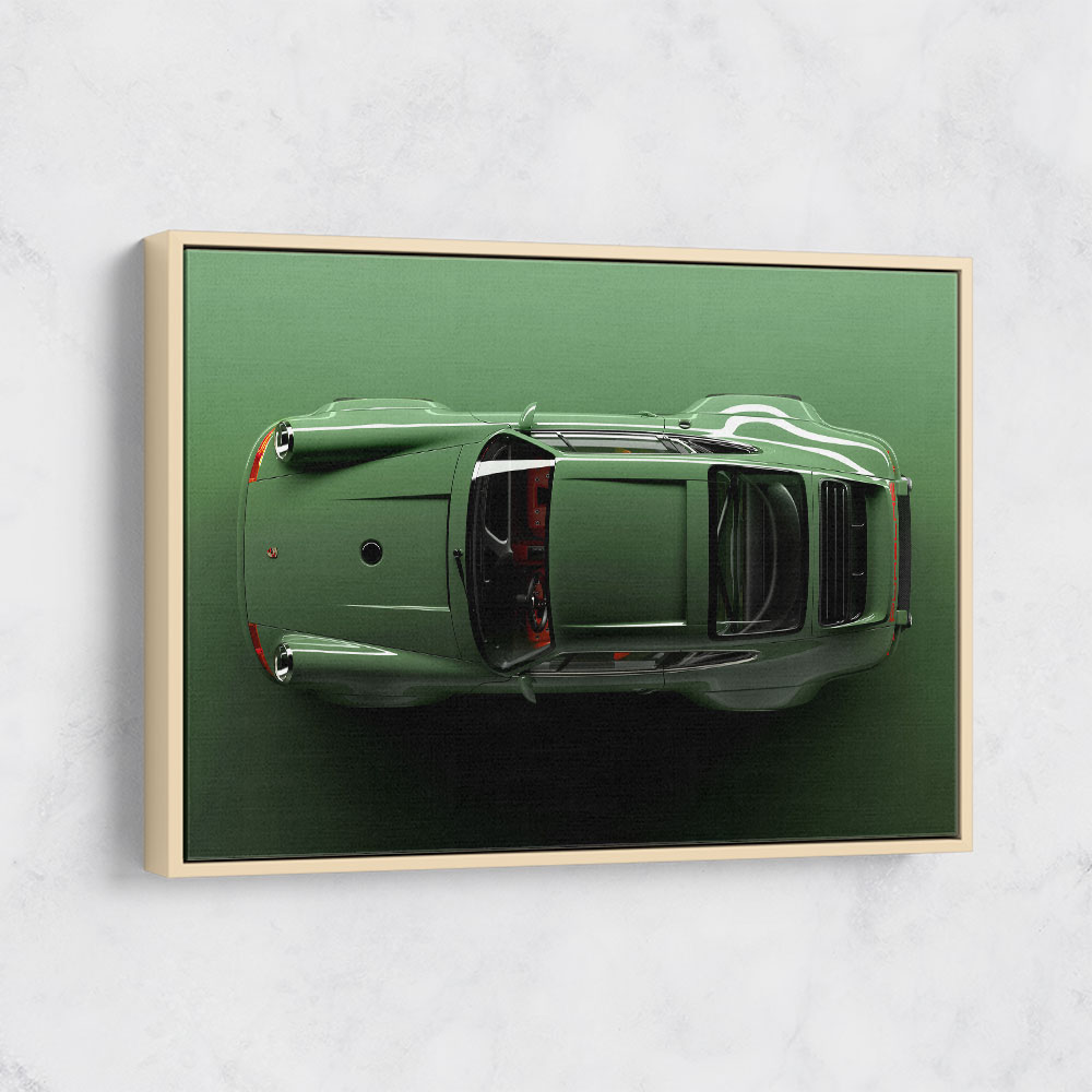 Porsche 911 Carrera Green Wall Art