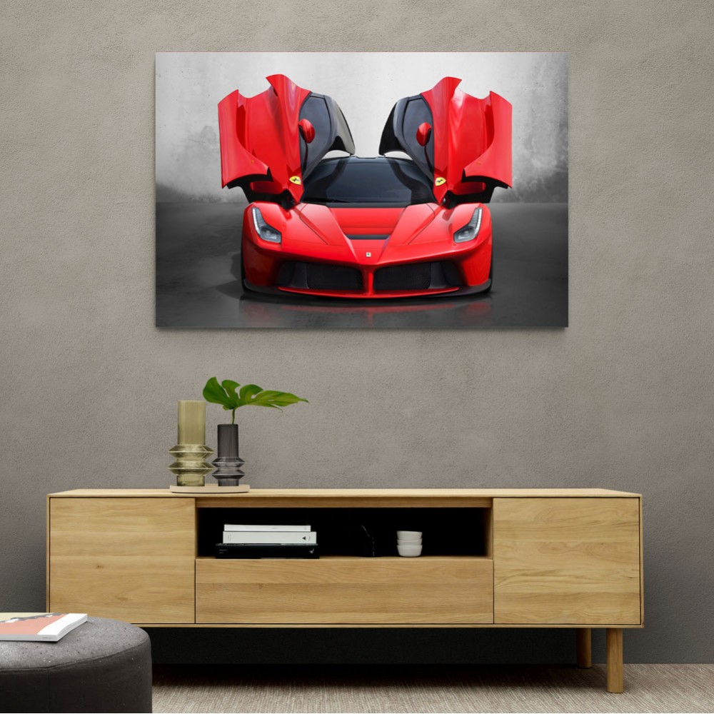 La Ferrari Red Wall Art