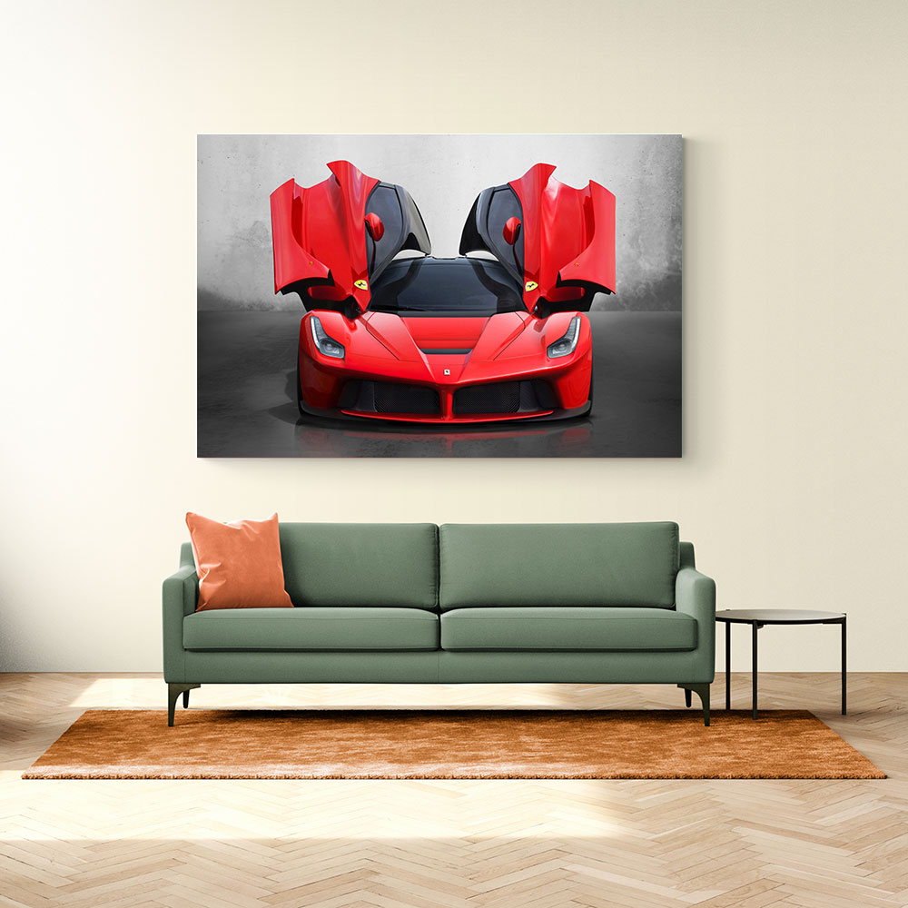 La Ferrari Red Wall Art La Ferrari Red Wall Art