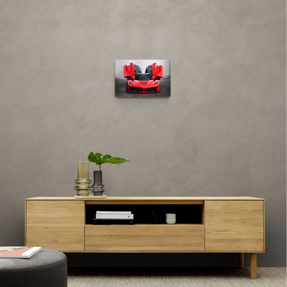 La Ferrari Red Wall Art