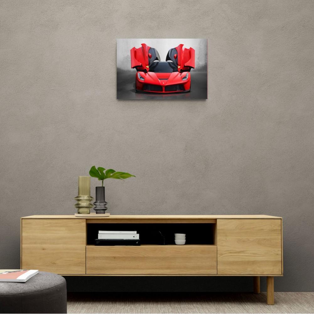 La Ferrari Red Wall Art