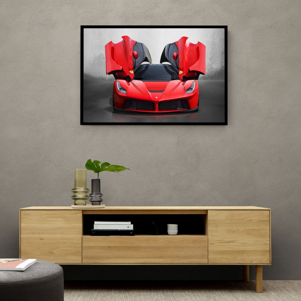 La Ferrari Red Wall Art