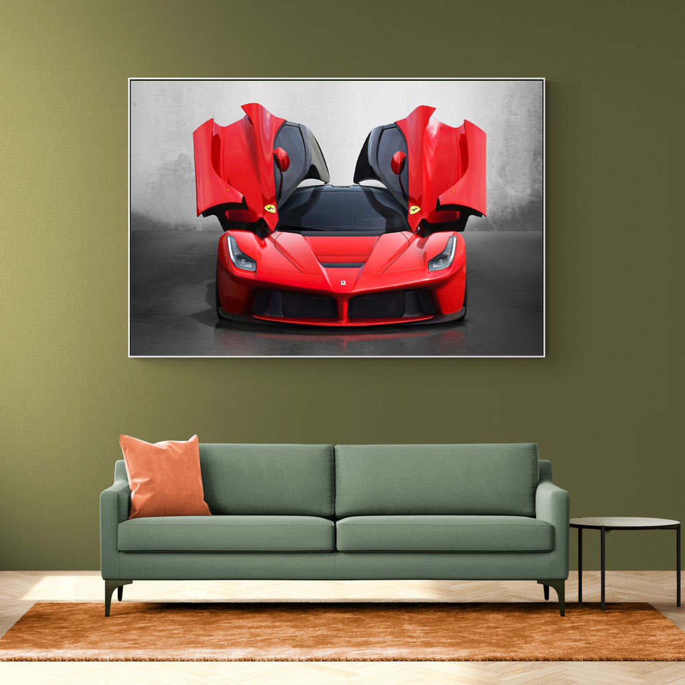 La Ferrari Red Wall Art