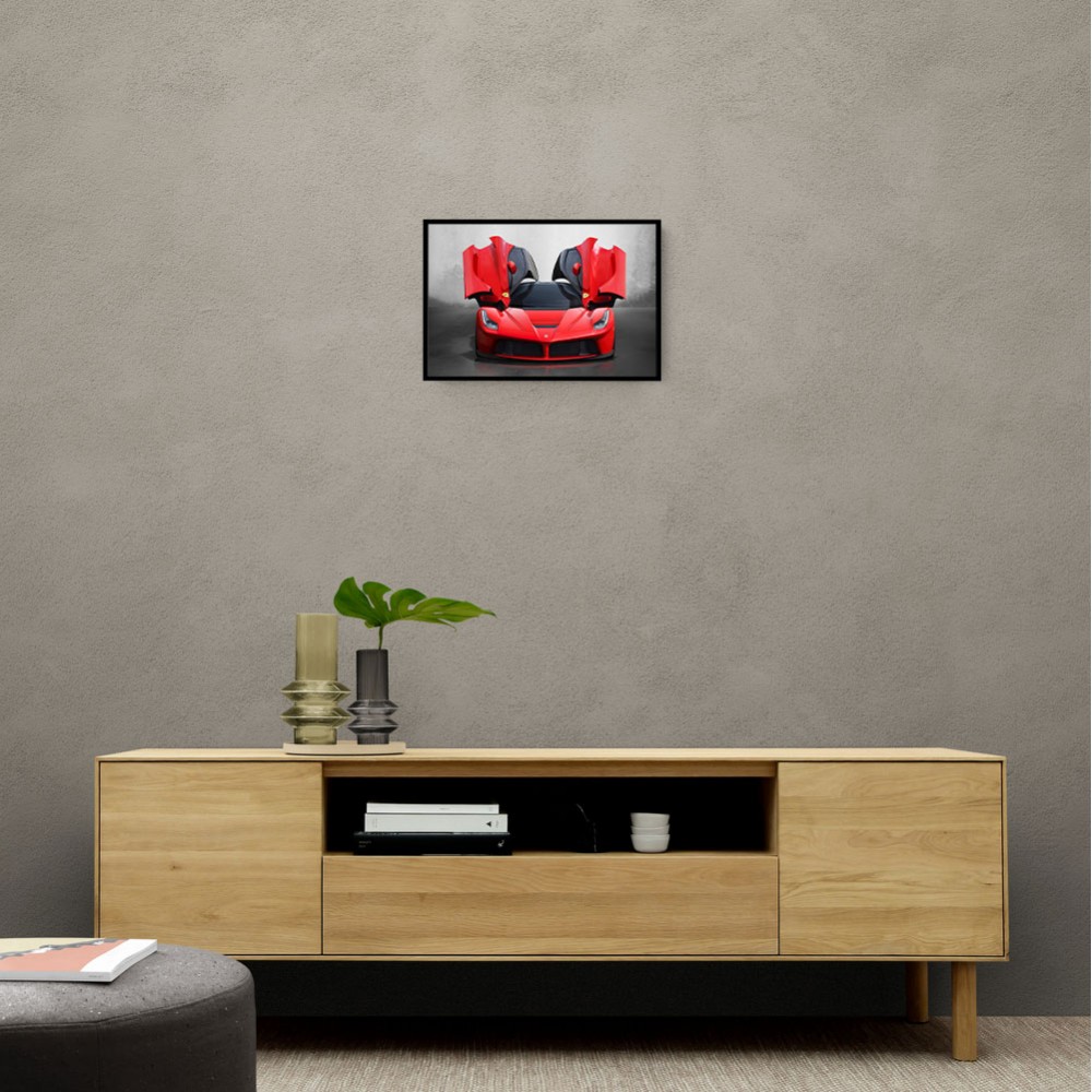 La Ferrari Red Wall Art