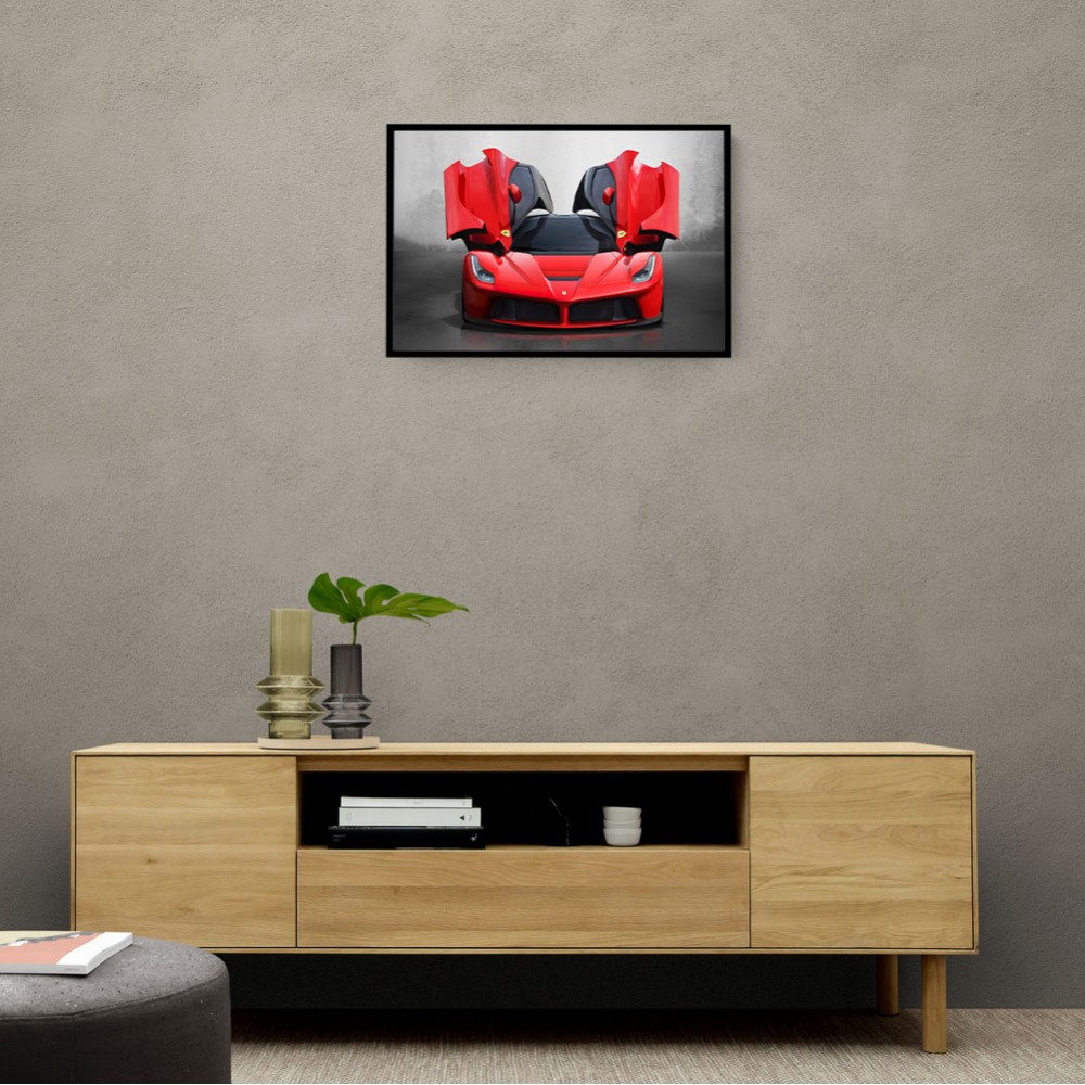 La Ferrari Red Wall Art