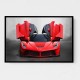 La Ferrari Red Wall Art