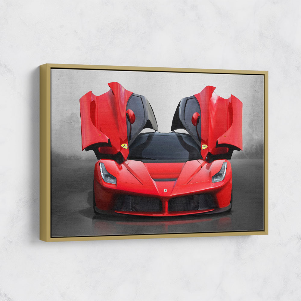 La Ferrari Red Wall Art