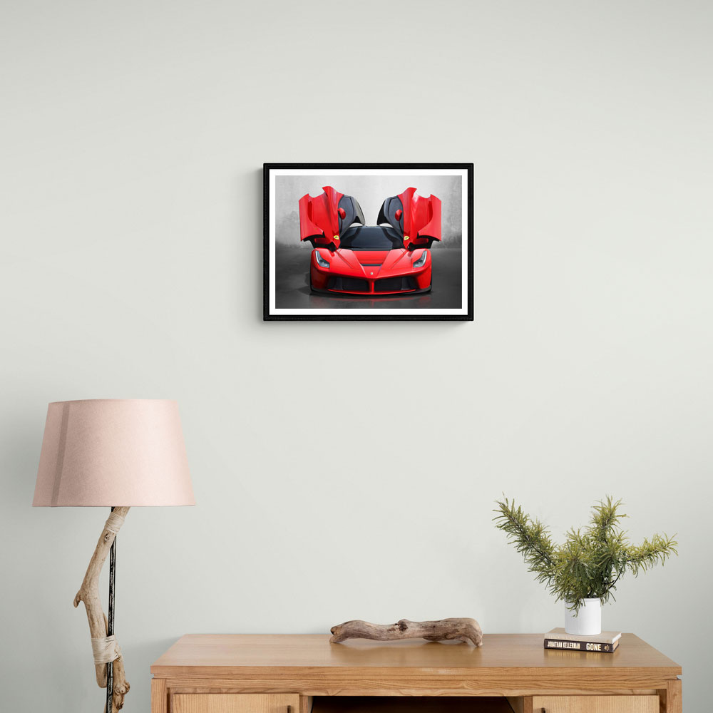 La Ferrari Red Wall Art