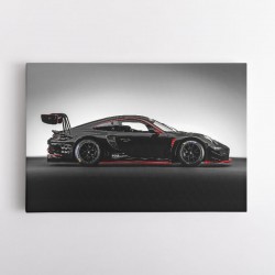 Porsche 911 GT3 R Black Wall Art