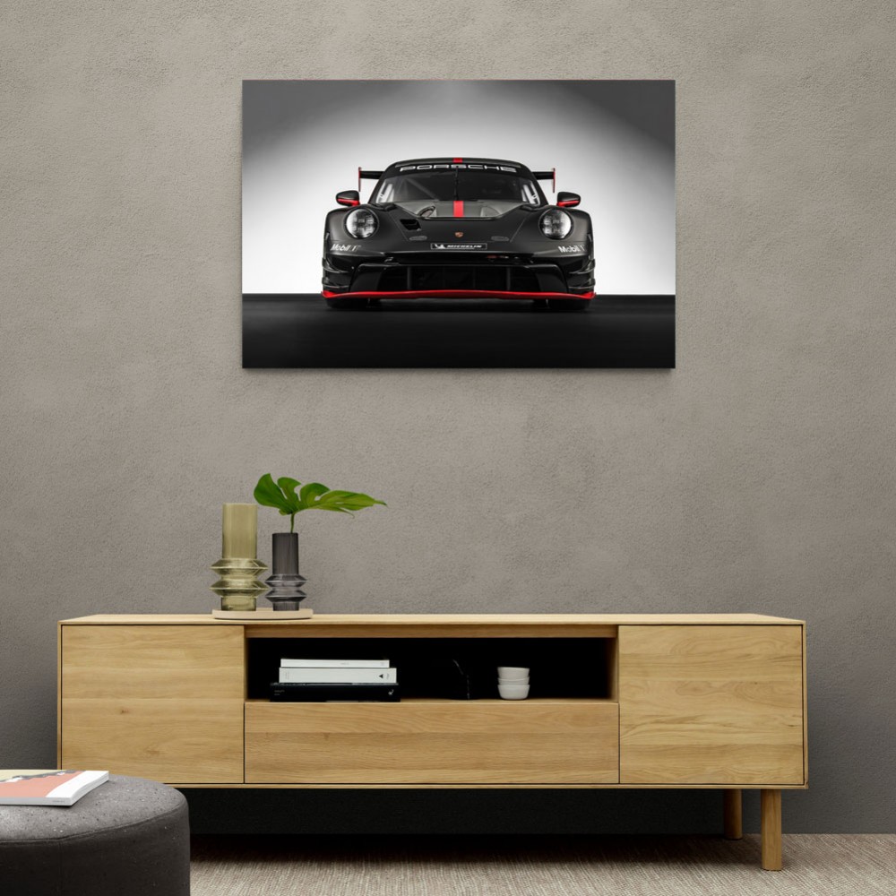 Porsche 911 GT3 R Black 2 Wall Art