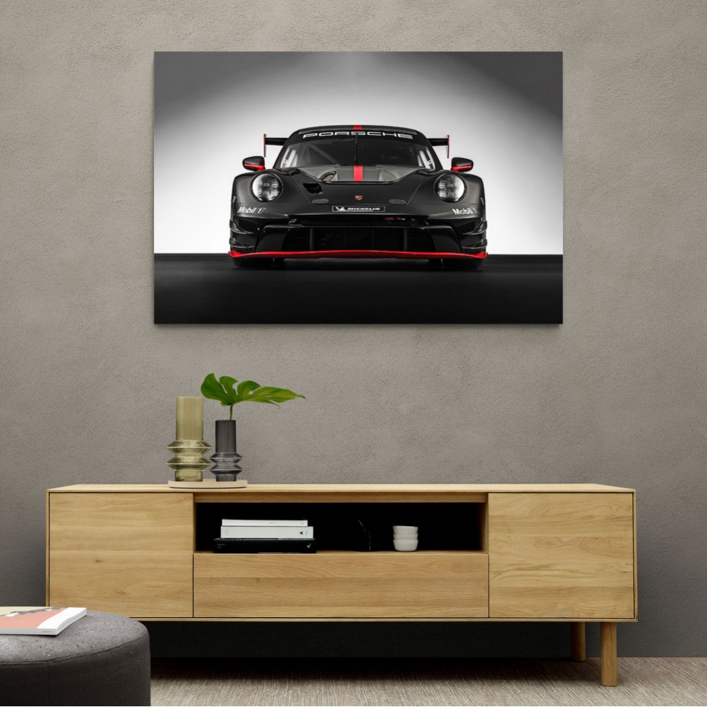 Porsche 911 GT3 R Black 2 Wall Art