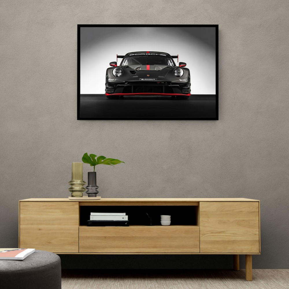 Porsche 911 GT3 R Black 2 Wall Art