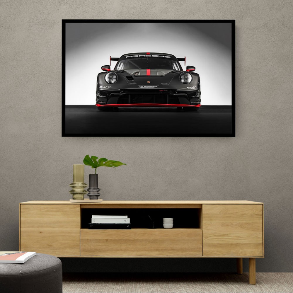 Porsche 911 GT3 R Black 2 Wall Art