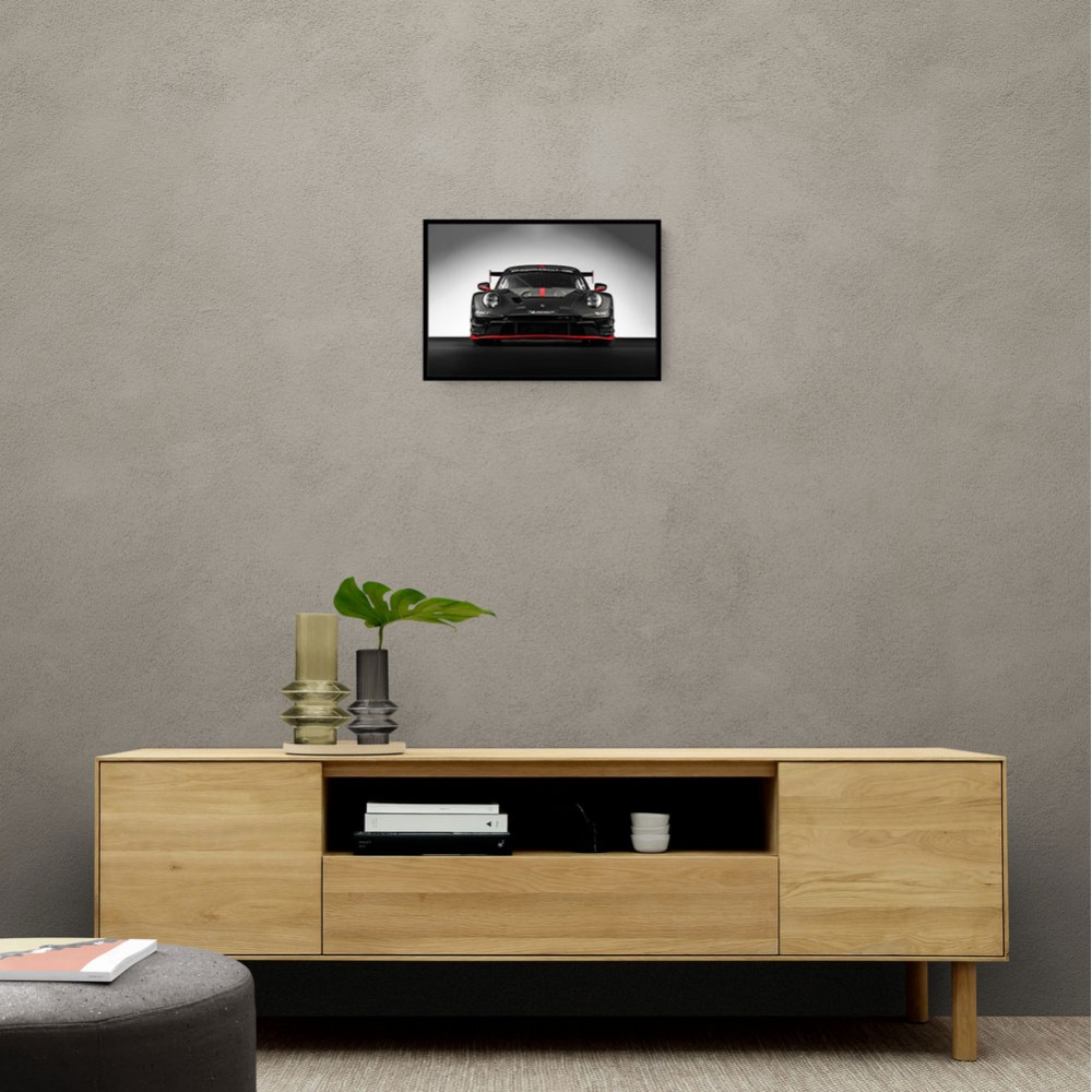 Porsche 911 GT3 R Black 2 Wall Art