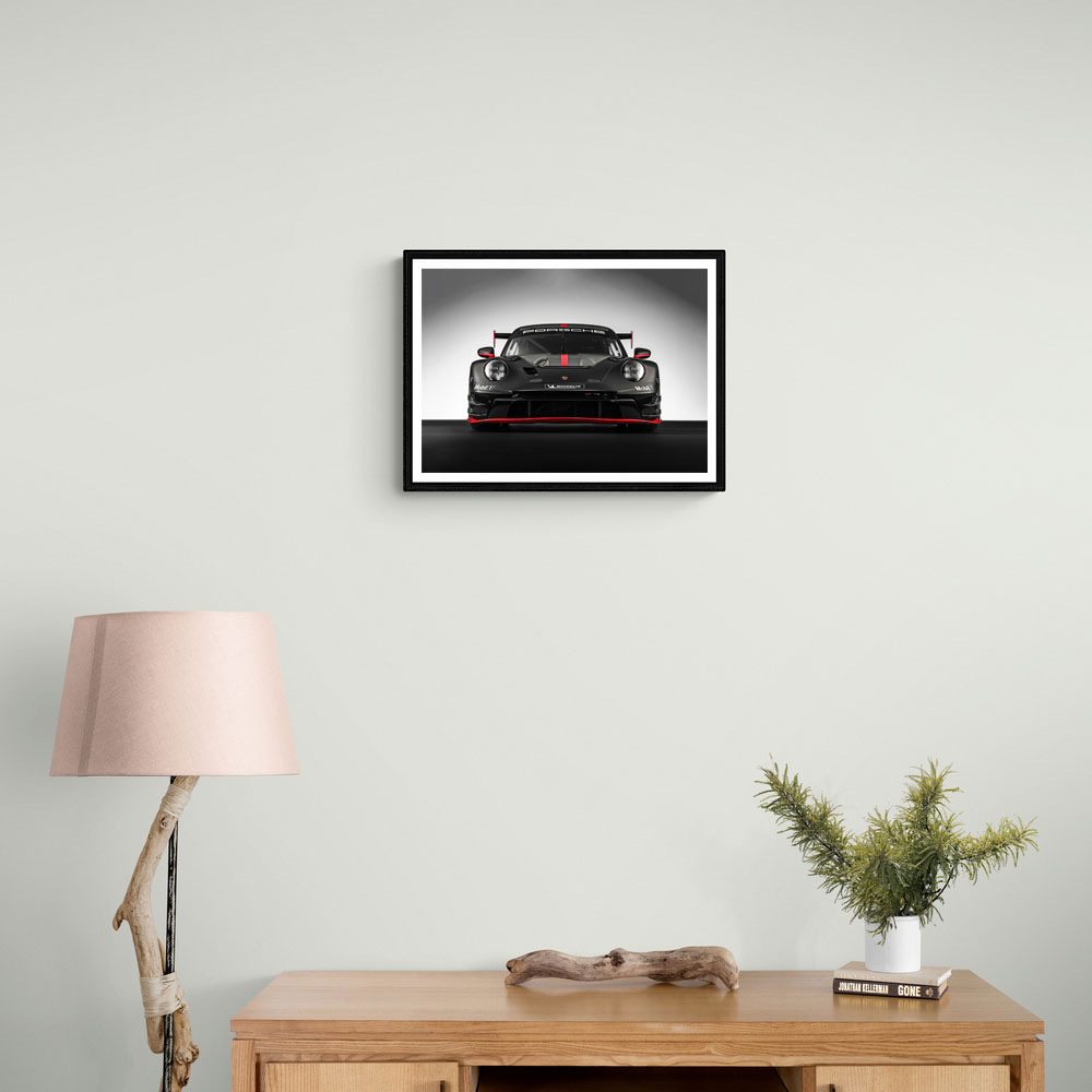 Porsche 911 GT3 R Black 2 Wall Art