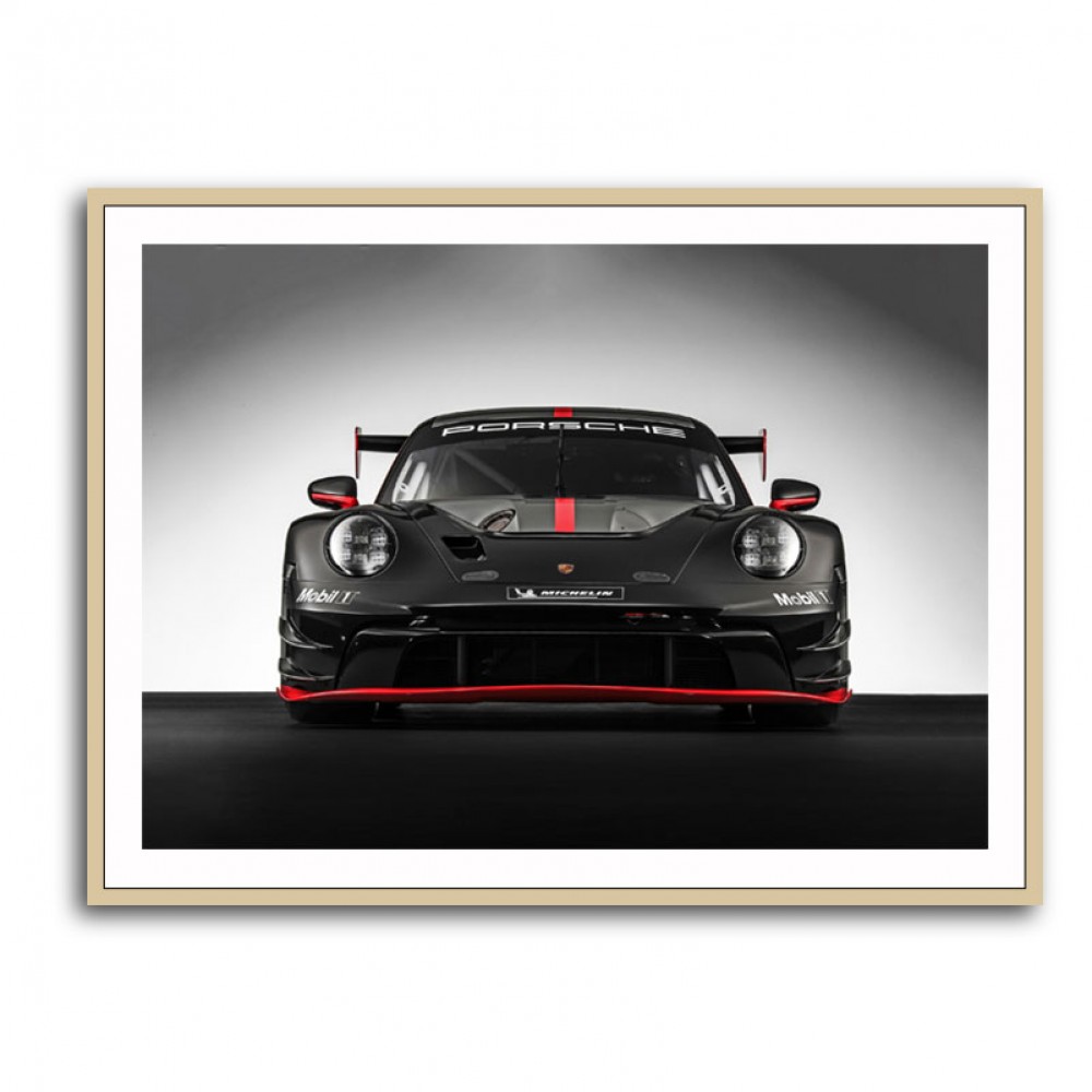 Porsche 911 GT3 R Black 2 Wall Art