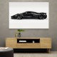 La Ferrari Black Sketch Wall Art